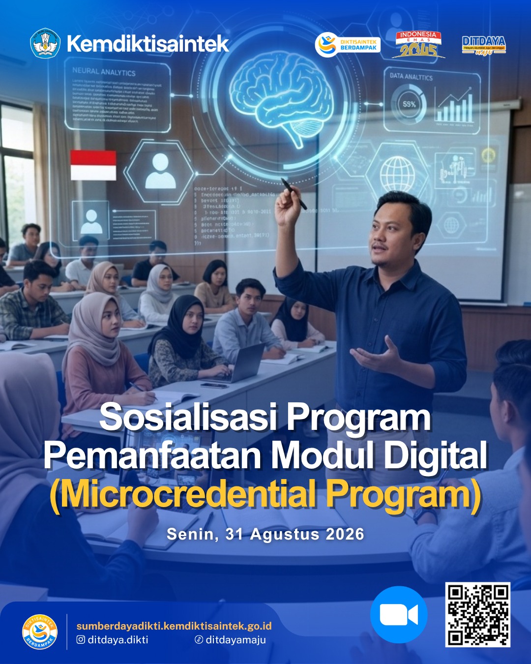 Sosialisasi Program Bantuan Pemanfaatan Modul Digital Kompetensi Dosen dan Tendik Tahun 2026