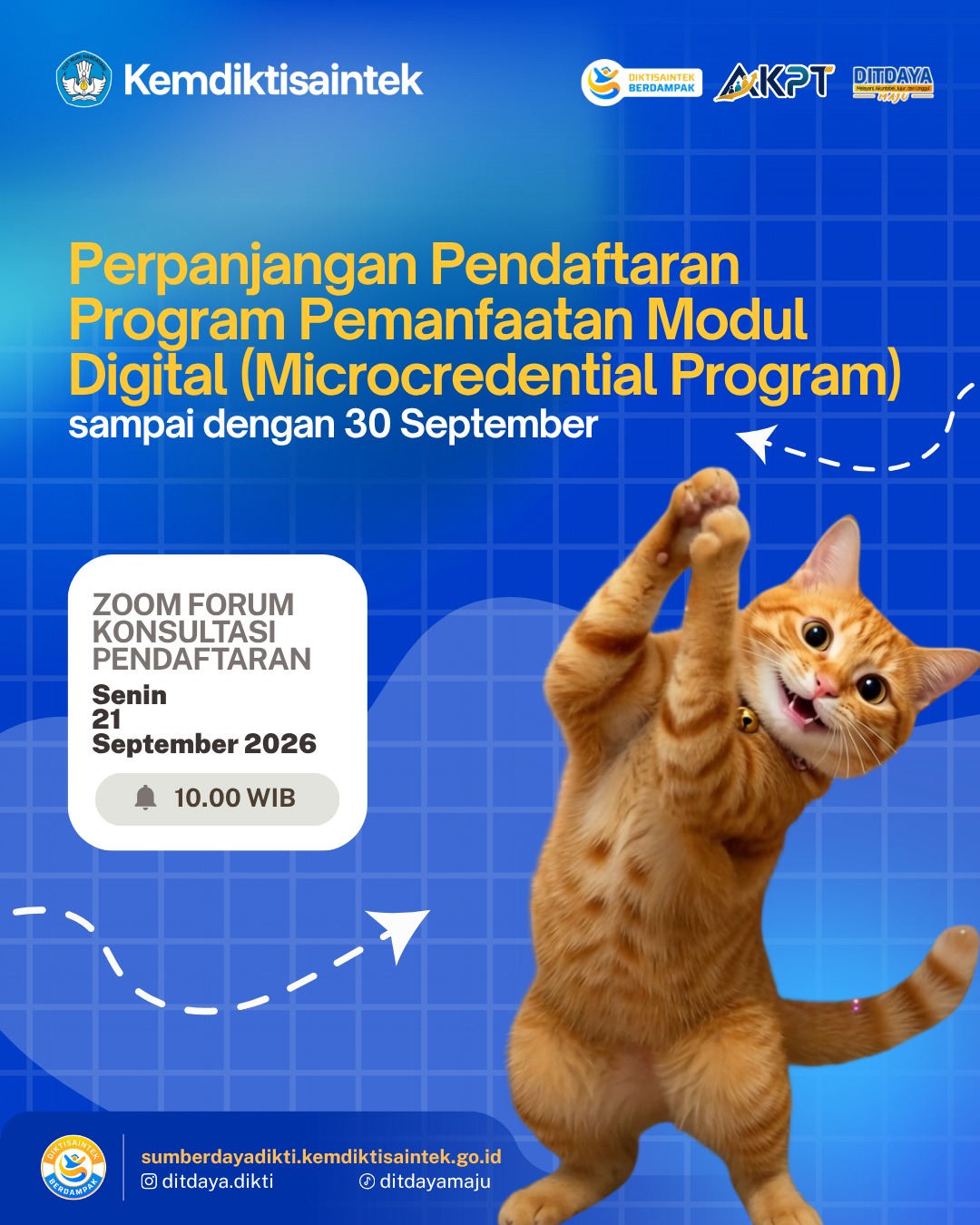 Pengumuman Perpanjangan Waktu Pendaftaran Program Bantuan Kompetensi Modul Digital AA-Pekerti sampai dengan 30 September 2026